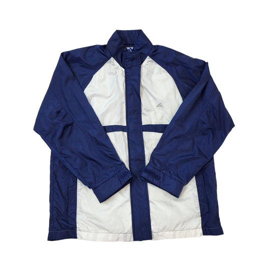 Adidas 90s Vintage Blue & White Lightweight Sports Jacket Women's Size 16