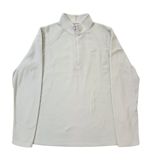 North Face Y2K Fleece Base Layer White 1/4 Zip Women's Size L