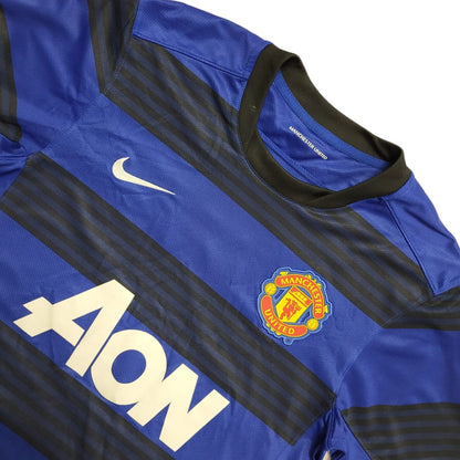 Nike Manchester United FC Blue No.10 Prav Football Shirt Uk Men's Size M