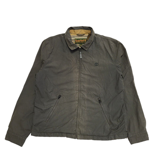 Timberland 90s Vintage Green Cotton Zip Up Jacket Men's Size XL