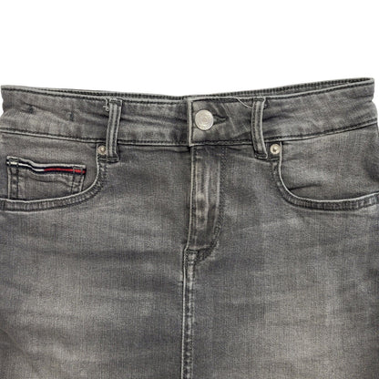 Tommy Hilfiger Vintage 90's Grey Short Denim Skirt Womens UK 6-8 W25