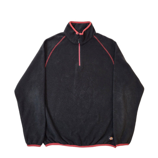 Dickies Black 1/4 Zip  Fleece Men's Size M