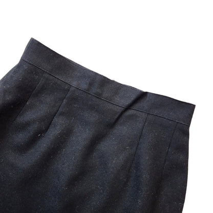 80's Vintage Black High Waisted Mini Skirt Women's Size 12 EU 36 W 28