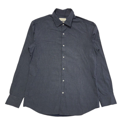 Massimo Dutti Y2K Blue Long Sleeve Formal Shirt Men's Size Large