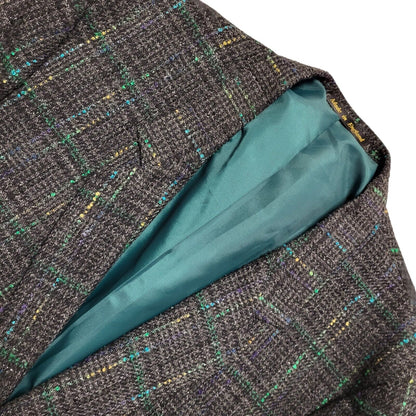 Flex Blue Plaid Wool Blend 2 Piece Suit & Trousers Uk Men's Size XL 46" W32 L32