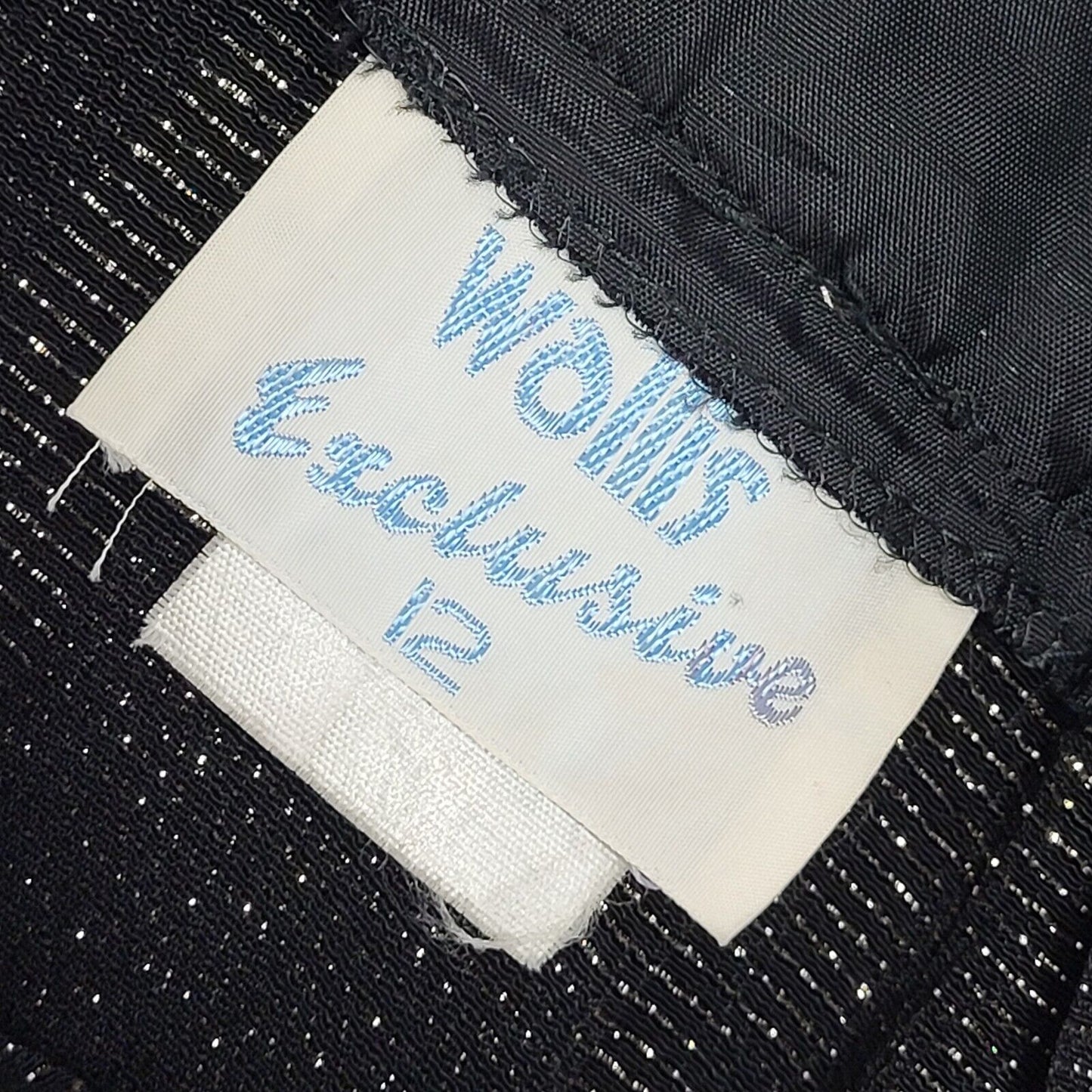 Wallis Vintage 80's Pleated Grey & Black Check Skirt Uk Women's Size 12