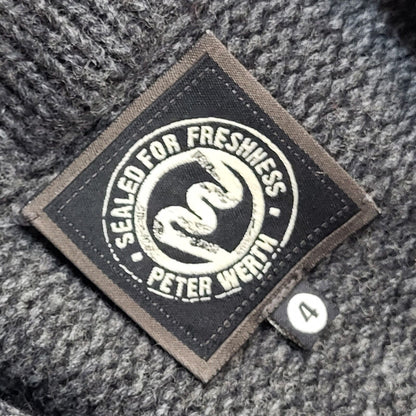 Peter Werth 90s Grey Wool Button Jacket Uk Men's Size Medium