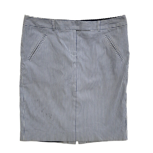 Tommy Hilfiger Blue & White Striped Skirt Y2K Womens UK Size 14 (usa 10) W32
