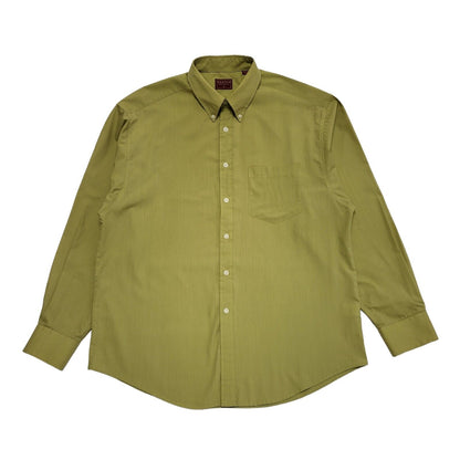 Burton 90's Vintage Green Long Sleeve Shirt Uk Men's Size Large