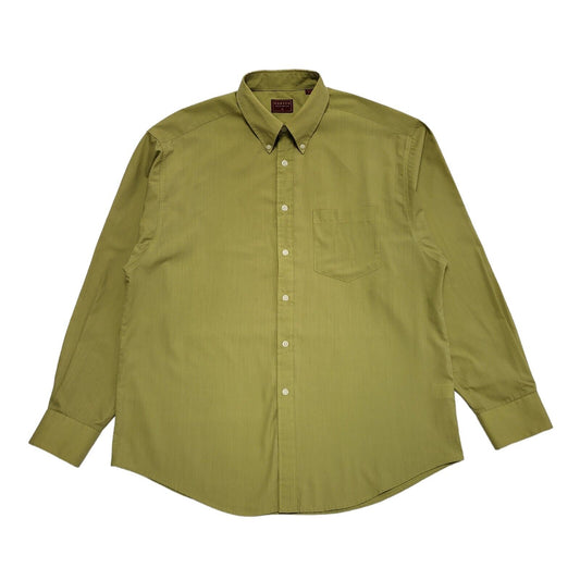 Burton 90's Vintage Green Long Sleeve Shirt Uk Men's Size Large