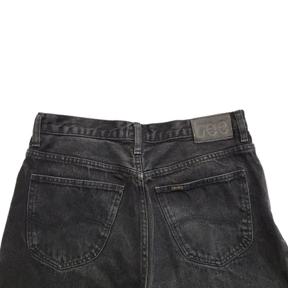 Lee Brooklyn Black Straight Denim Jeans Uk Women's Size 16 W34 L34