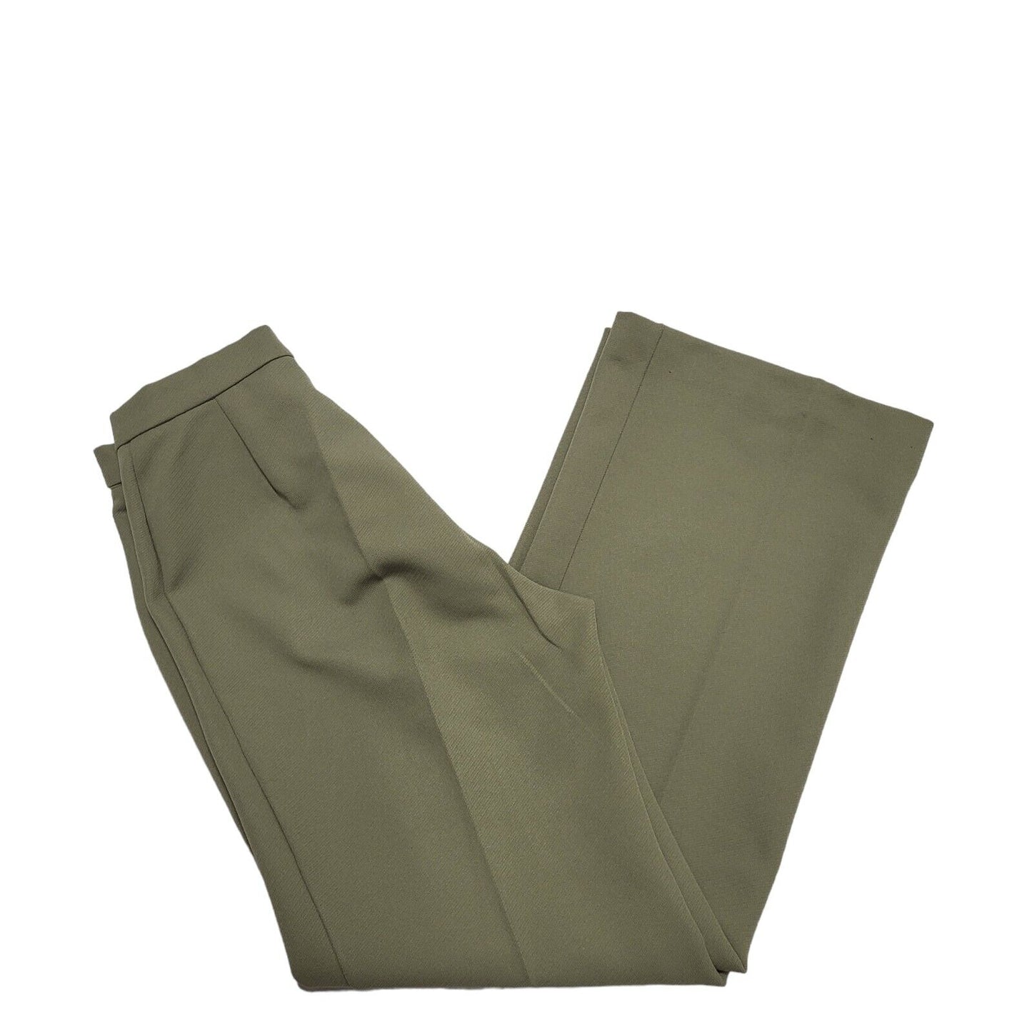 Slimma 70s Vintage Khaki 2 Piece Trouser Suit Uk Women's Size 14 W30