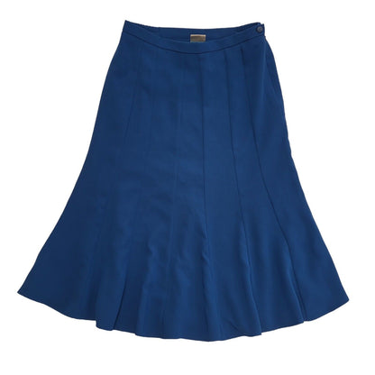 Eastex Vintage 90's Long Blue A-Line Skirt Womens UK Size 14 W32