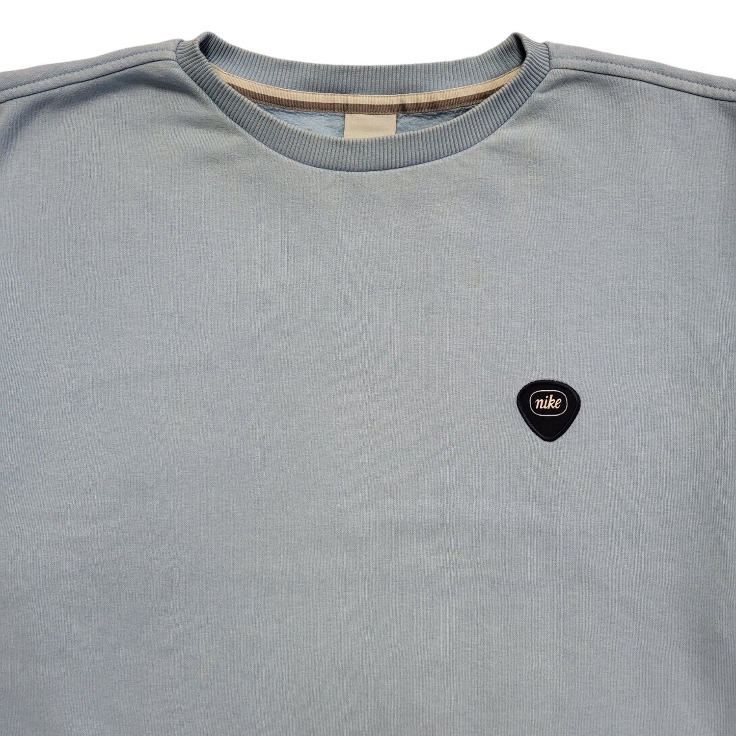 Nike Vintage 90's Light Blue Long Sleeve Sweatshirt Uk Men's Size XL