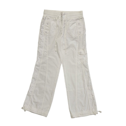 Next Vintage Y2k White Straight Cargo Trousers Uk Women's 12 W30 L31