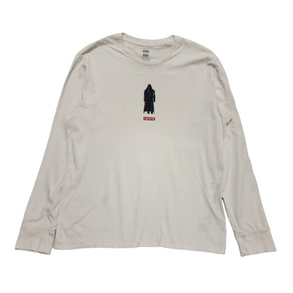Levi's Star Wars Darth Vader White Long Sleeve T-Shirt Mens Size Large