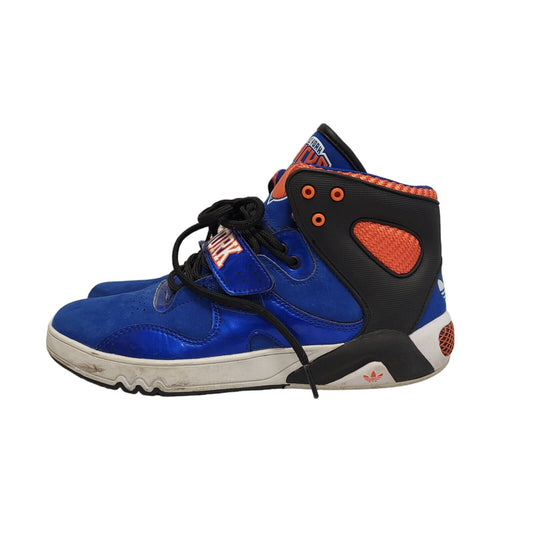 Adidas New York Knicks Blue HI Top Leather Men's Trainers Uk 6.5