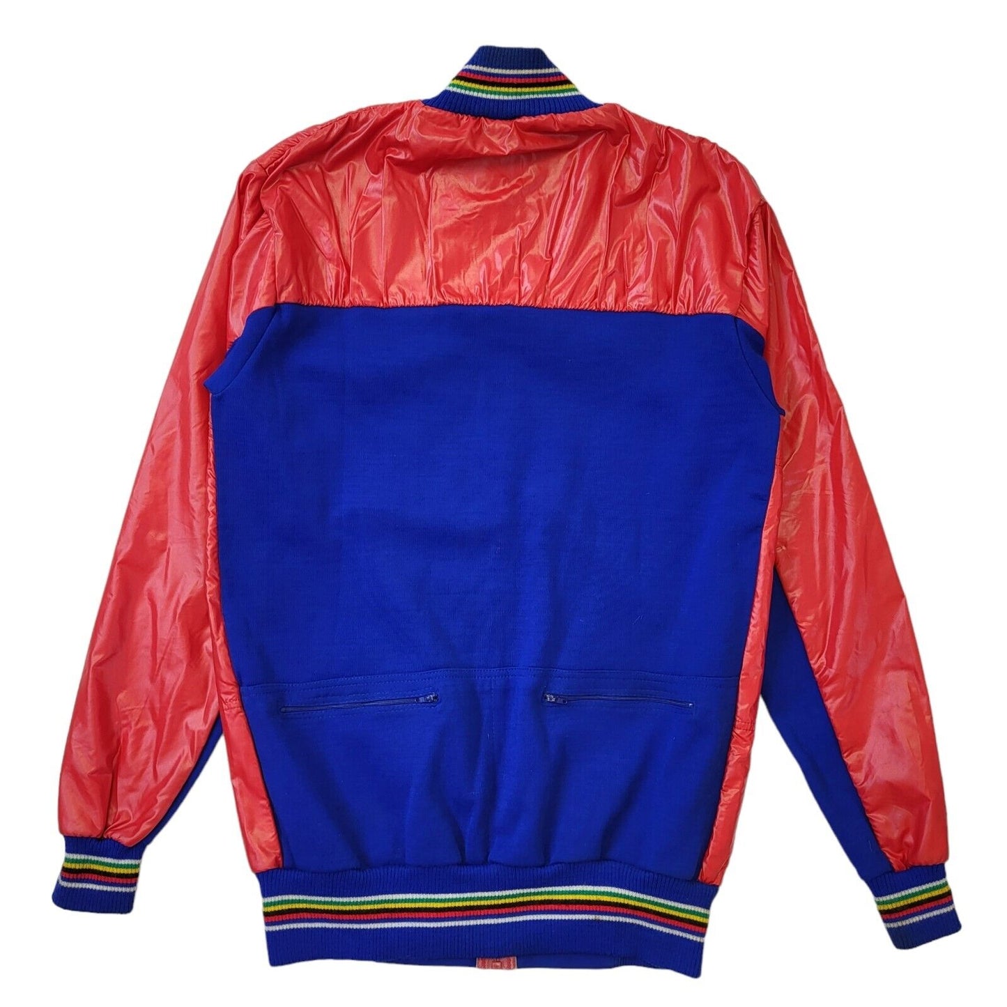 Decathlon 80s Vintage Red & Blue Zipped Jacket Women's Size 14