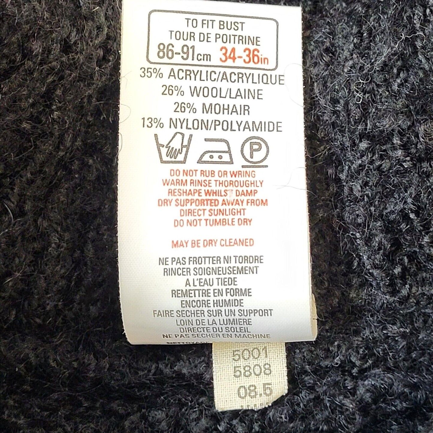 St Michael's M&S 80s Vintage Black & Pink Jumper Women's Size 12-14 Eu 40-42