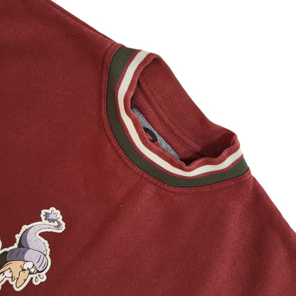 Bad Mad Vintage 90's 3/4 Sleeve Red Jumper UK Men's Size Small