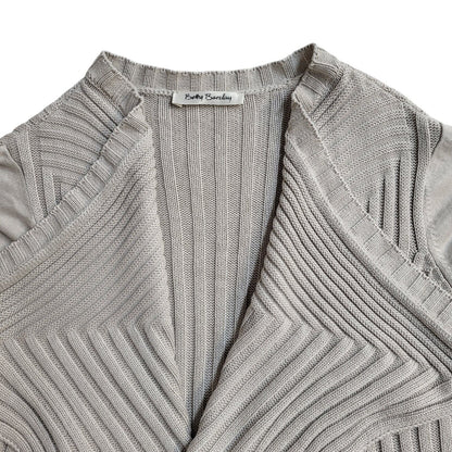Betty Barclay Vintage 90's Beige Open Knitted Cardigan UK Women's Size 14