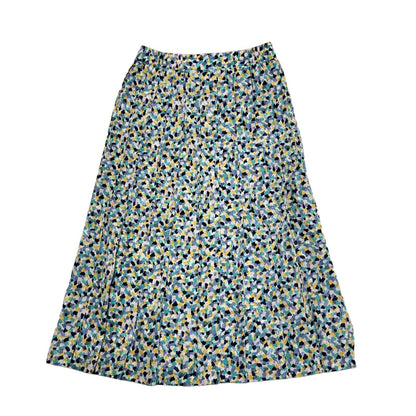 Lilet Paris Vintage 80's Multicoloured Retro Button Front Skirt Womens UK 12