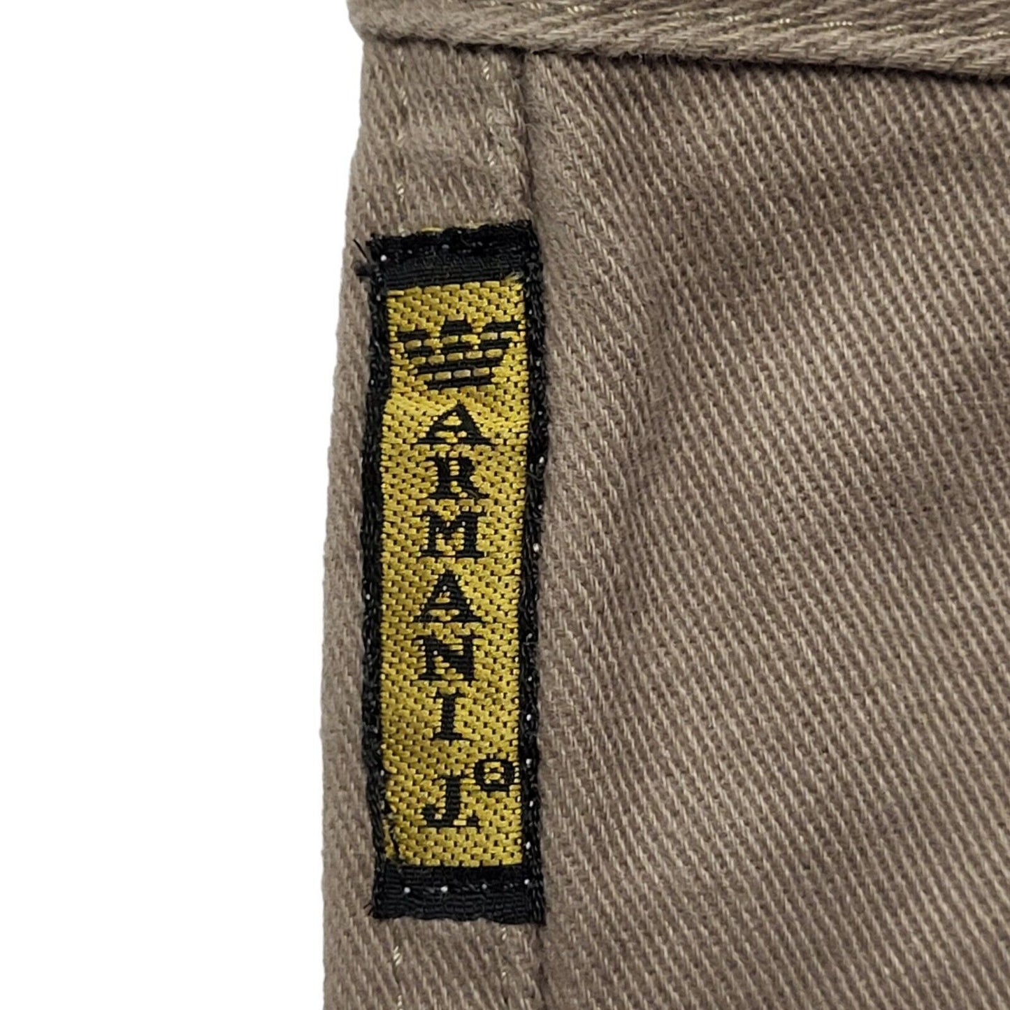 Armani Vintage 90's Mole Skin Tapered Beige Jeans UK Women's 10 W28 L31