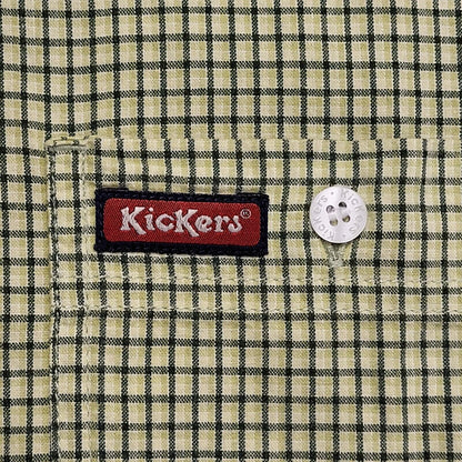 Kickers 90's Checked Long Sleeve Relaxed Fit Shirt Mens XL