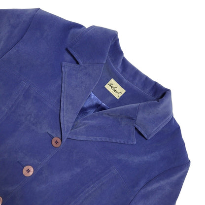 Select Vintage 80's Blue Short Sleeve Shirt Womens UK 14