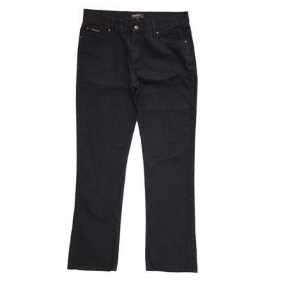 Life Of Glory Black Y2k Straight Denim Jeans Uk Men's Size XL W36 L33