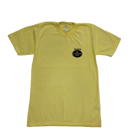 Supertees Vintage 80's Yellow Taunton Single Stitch T-Shirt Mens UK Size L