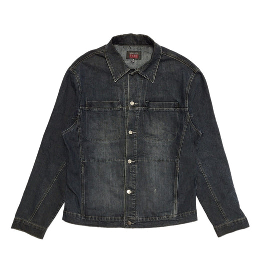 Sapa Dark Blue Button Denim Jacket Uk Men's Size 2XL