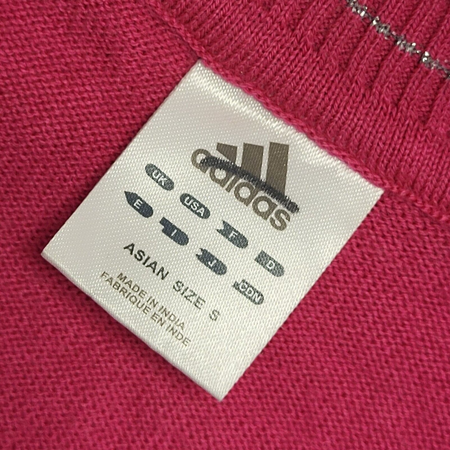 Adidas Pink Y2K Round Neck Jumper Womens Size XS