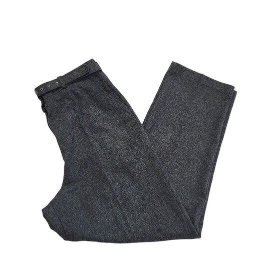 Sportleigh Vintage 90s Blue Donegal Tweed Trousers BNWT Womens Size 16 W32 L29