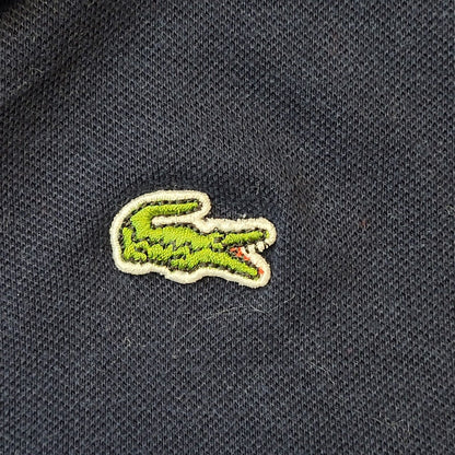 Lacoste Navy Blue Loose Fit Polo Top Womens Size Medium