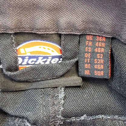 Dickies Black Straight Leg Cargo Workwear Trousers Men's Size XL W36 L29