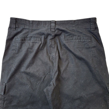 Wrangler Black Cargo Relaxed Fit Trousers Vintage Men's Size XL W36 L32
