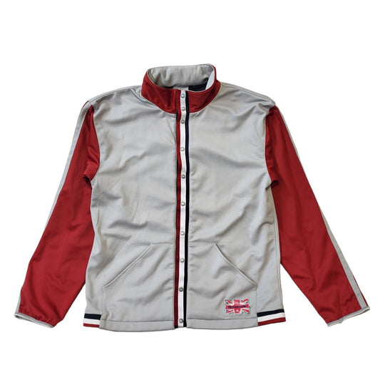Reebok Y2K Vintage Grey & Red Track Jacket Men's Size Large