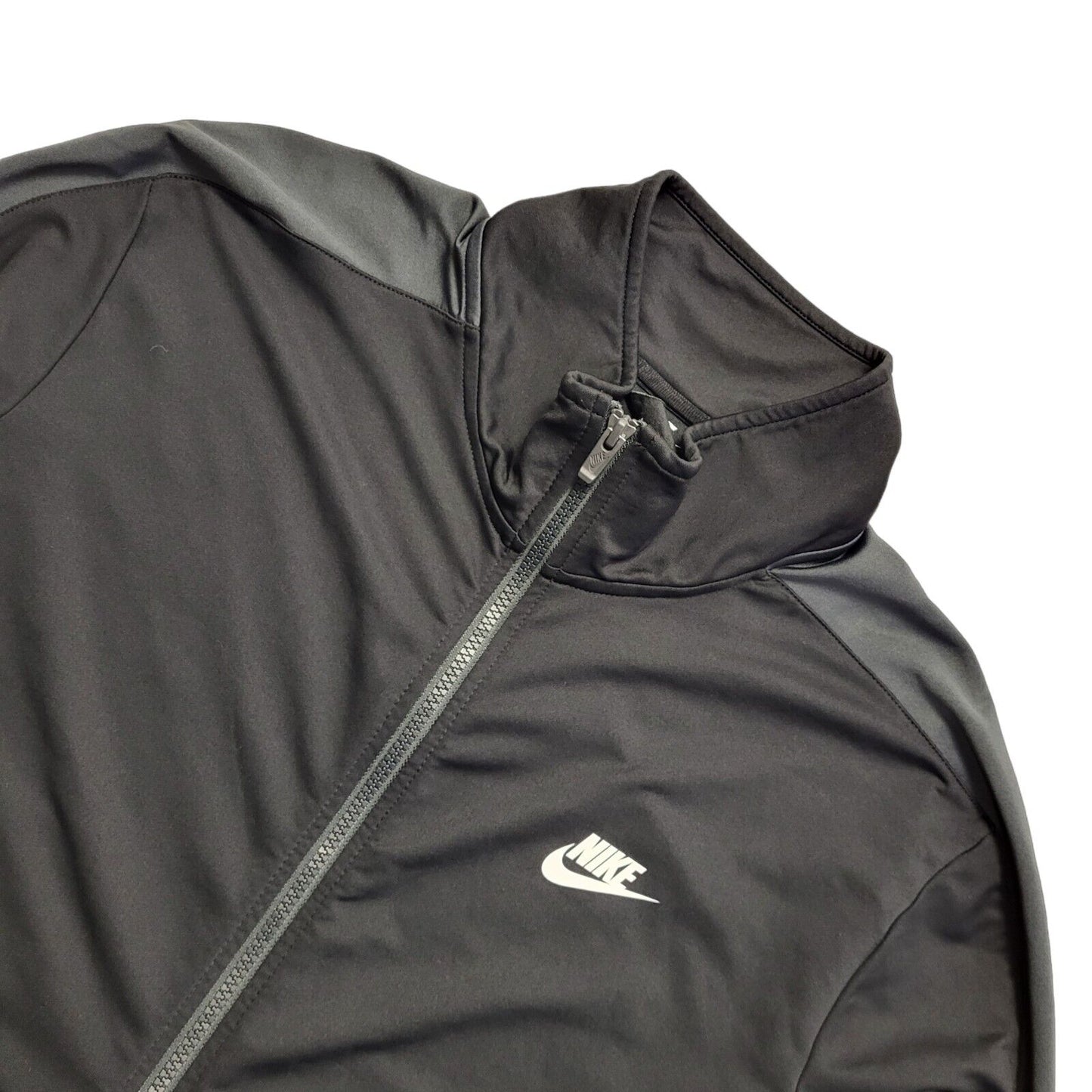 Nike Black Zipped Sports Tracksuit Top Jacket Uk Men's Size XL