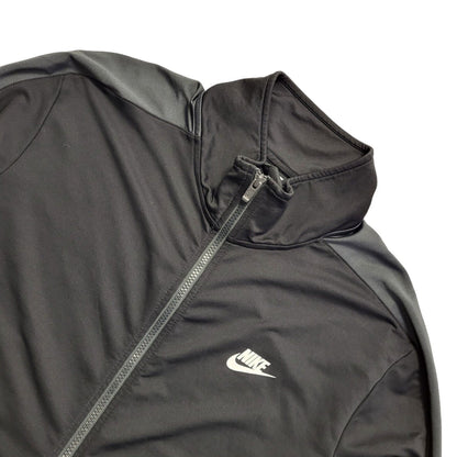 Nike Black Zipped Sports Tracksuit Top Jacket Uk Men's Size XL