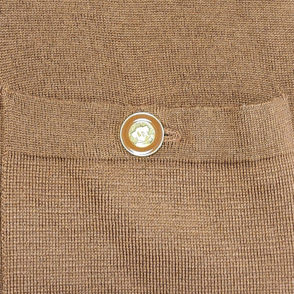 Straven Vintage 80's Brown Roll Neck Pocket Jumper Womens UK Size L