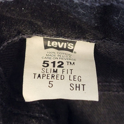 Levi's 512 Vintage 90s Black Skinny Denim Jeans Women's Size 6 W25 L29