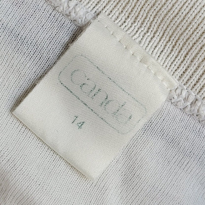 Canda White Vintage 90s Long Sleeve Jumper Uk Women's Size 14