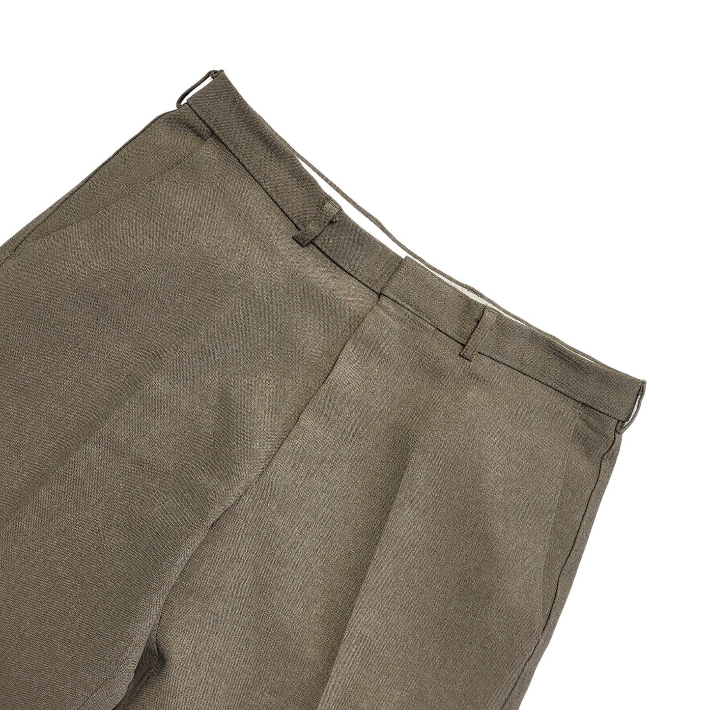 St Michael 90s Vintage Beige Straight Dress Trousers Uk Men's Size L W34 L29