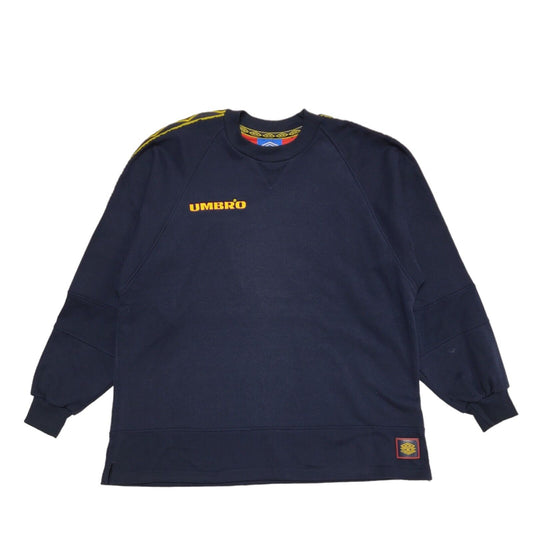 Unbro Pro Training Navy Blue Vintage 90s Sweatshirt Uk Men's Size XL