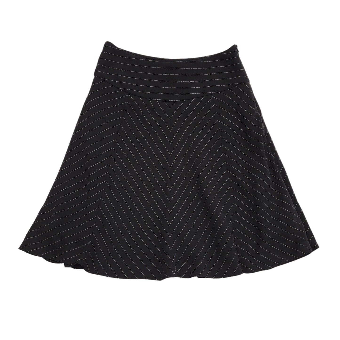 Amaranto Vintage 90's Black Side Zip Skirt Women's Size 10 W28