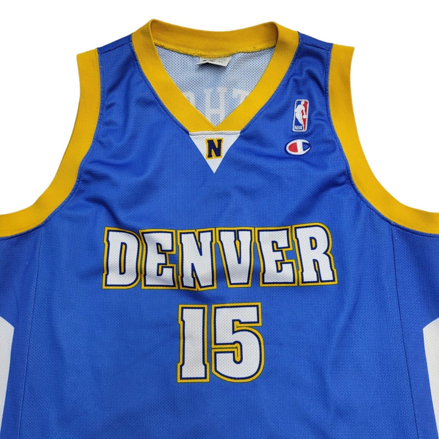 Champion Denver Blue & Yellow Anthony No.15 NBA Basketball Vest UK Men's XL