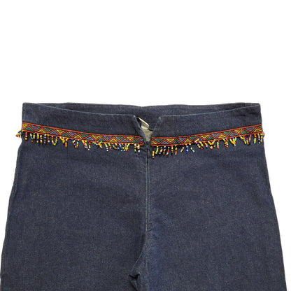 Ozone 90s Vintage Dark Blue Straight Leg Denim Jeans Uk Women's 12 W30 L26