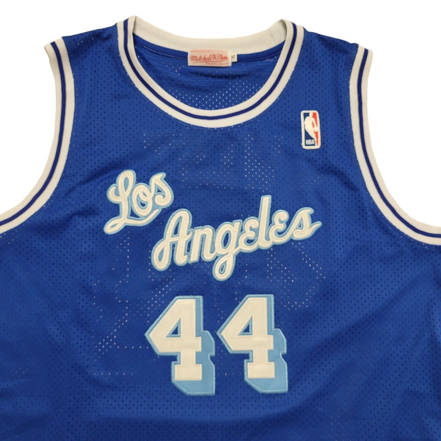 Mitchell & Nebb Los Angeles NBA Basketball Jersey Blue NO.44 West Mens XL