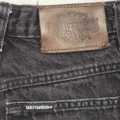 Biker Blues 80s Vintage Black Straight Leg Jeans Women's Size 10 W28 L33